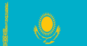 Flagge von Kasachstan