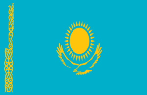 Flagge von Kasachstan