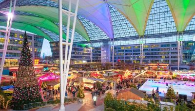 Weihnachtsmarkt am Flughafen München